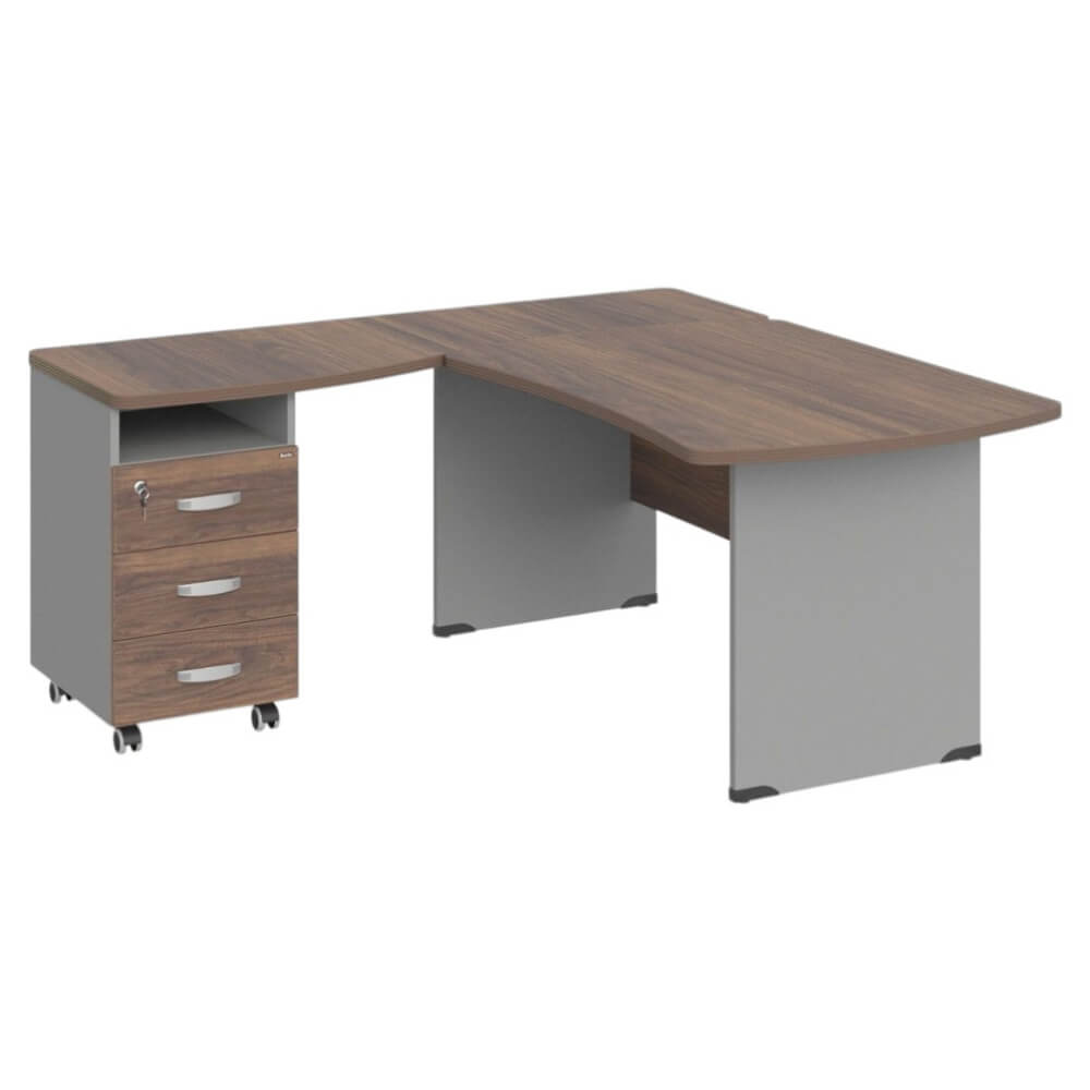 Угловое рабочее место левое 1600x1600x740