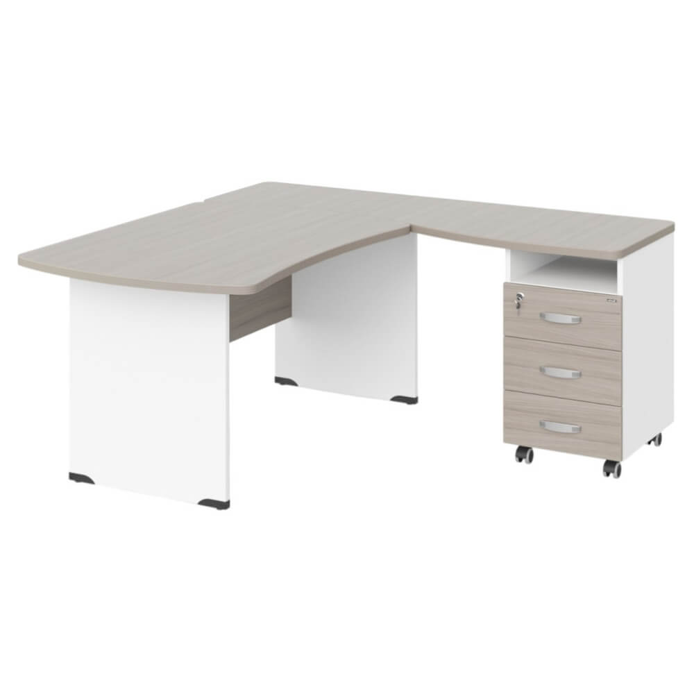 Угловое рабочее место правое 1600x1600x740