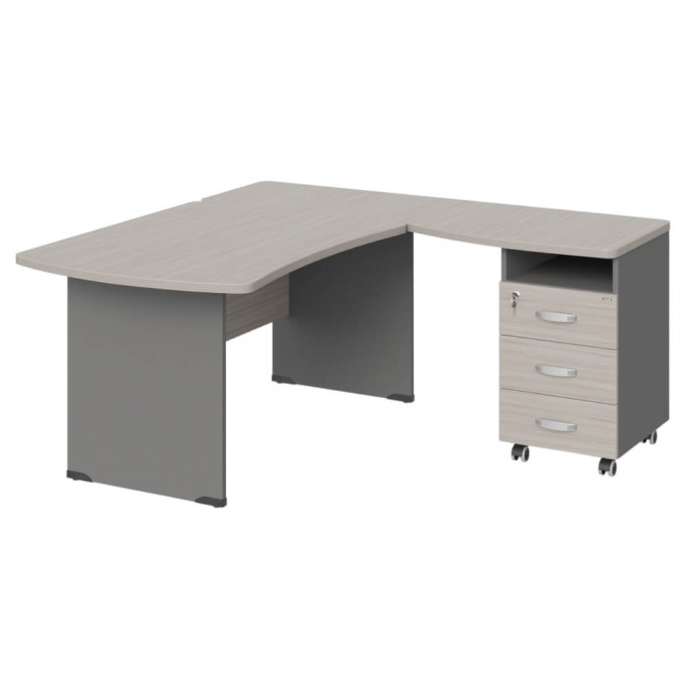 Угловое рабочее место правое 1600x1600x740