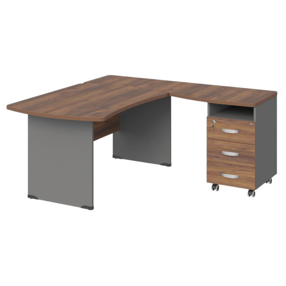 Угловое рабочее место правое 1600x1600x740