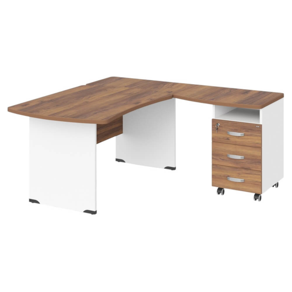 Угловое рабочее место правое 1600x1600x740