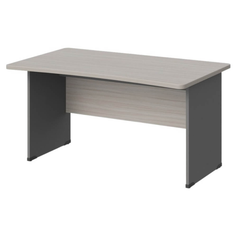 Стол прямой с вогнутой столешницей на ЛДСП каркасе 1400x850x740