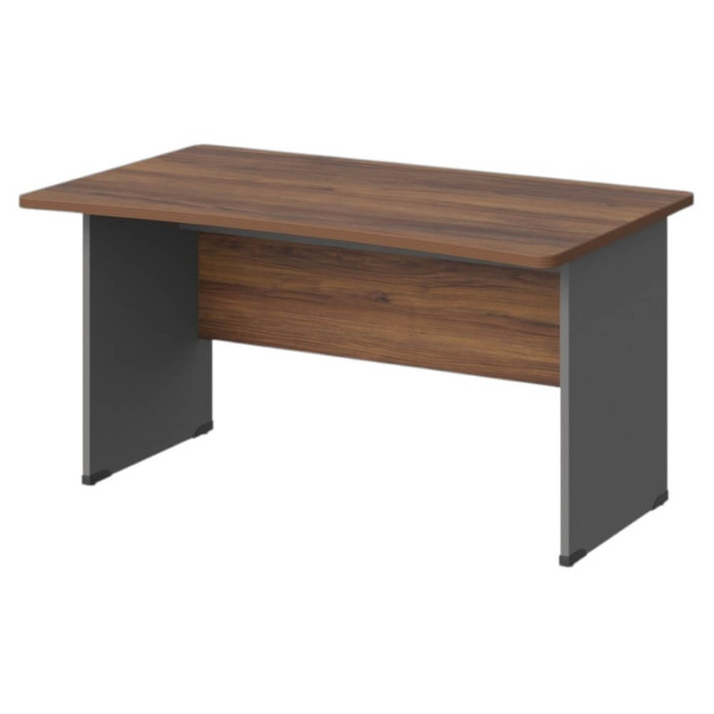 Стол прямой с вогнутой столешницей на ЛДСП каркасе 1400x850x740