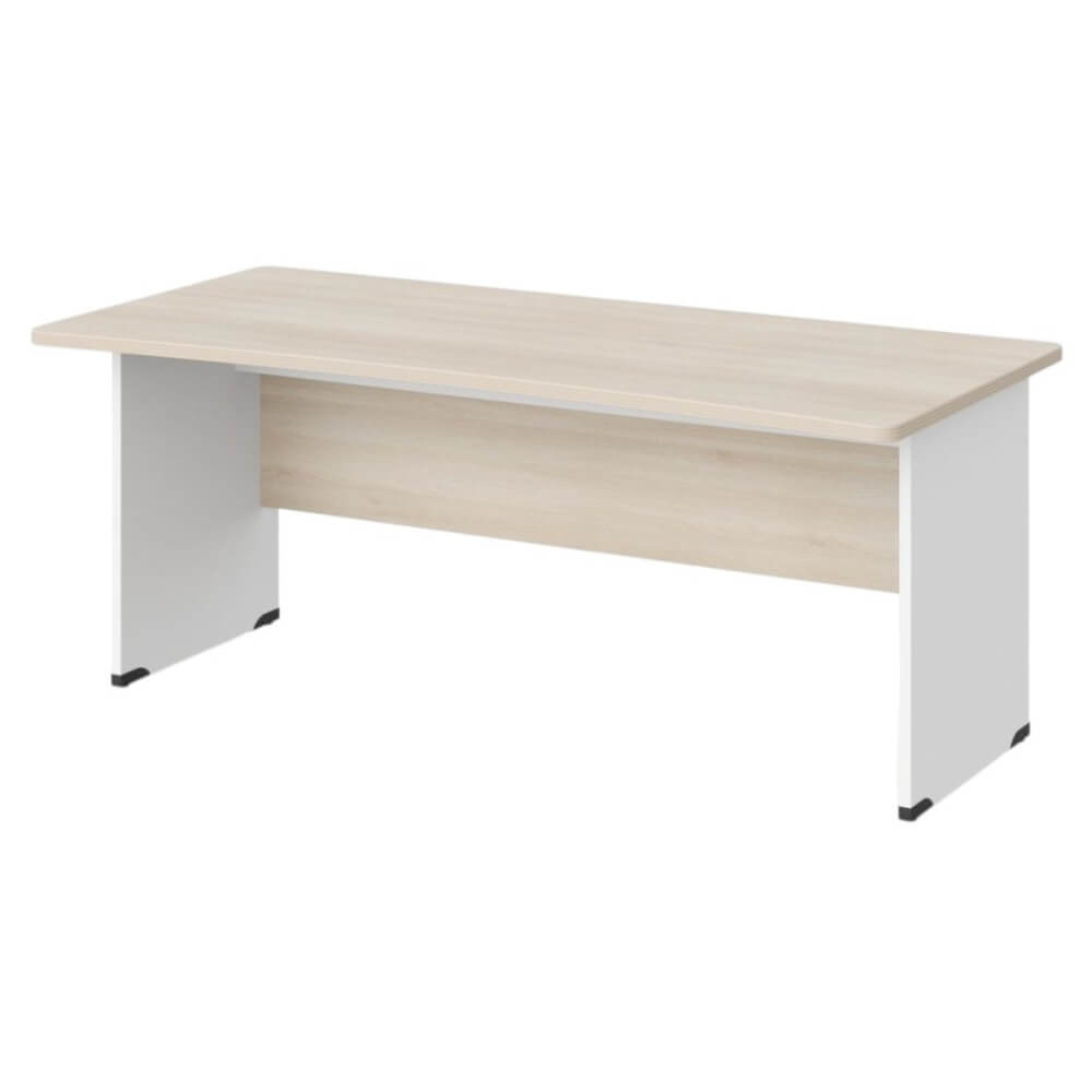 Стол прямой с вогнутой столешницей на ЛДСП каркасе 1600x850x740