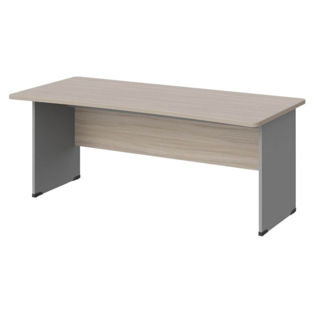 Стол прямой с вогнутой столешницей на ЛДСП каркасе 1600x850x740