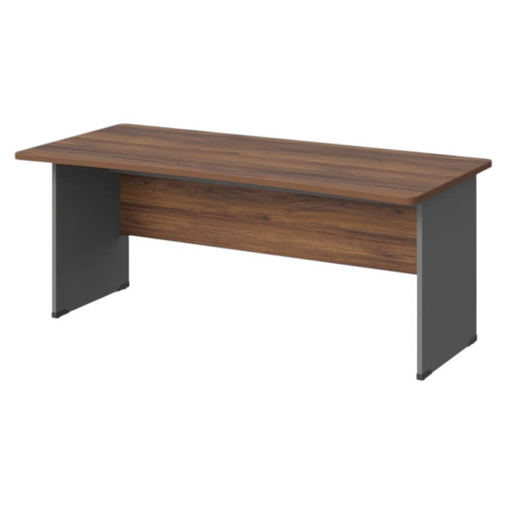 Стол прямой с вогнутой столешницей на ЛДСП каркасе 1600x850x740